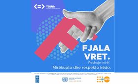 Image of the "Fjala Vret" campaign illustration. The letter of the month June is the letter F
